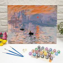Masterpiece Paint By Numbers Kits For Adults Sunrise by Monet